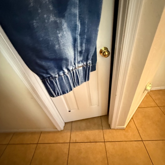 Fashion Nova Men Denim Drawstring Pant SZ M - Picture 7 of 13